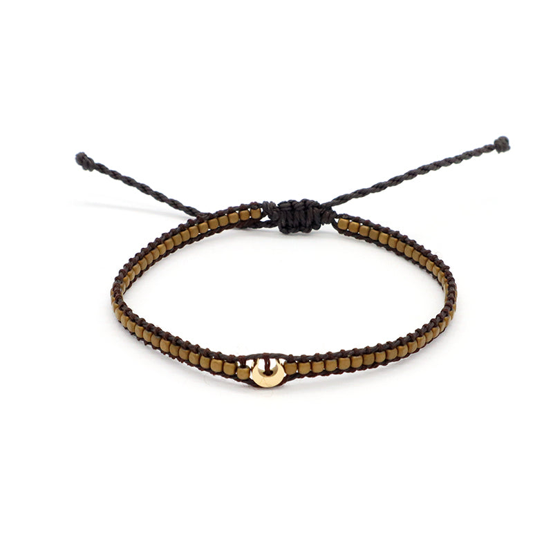 OEM Wholesale Custom Jewelry Handmade Fashion Jewelry Adjustable Stainless Steel Moon Star Charm Hematite Woven Tassel Bracelets
