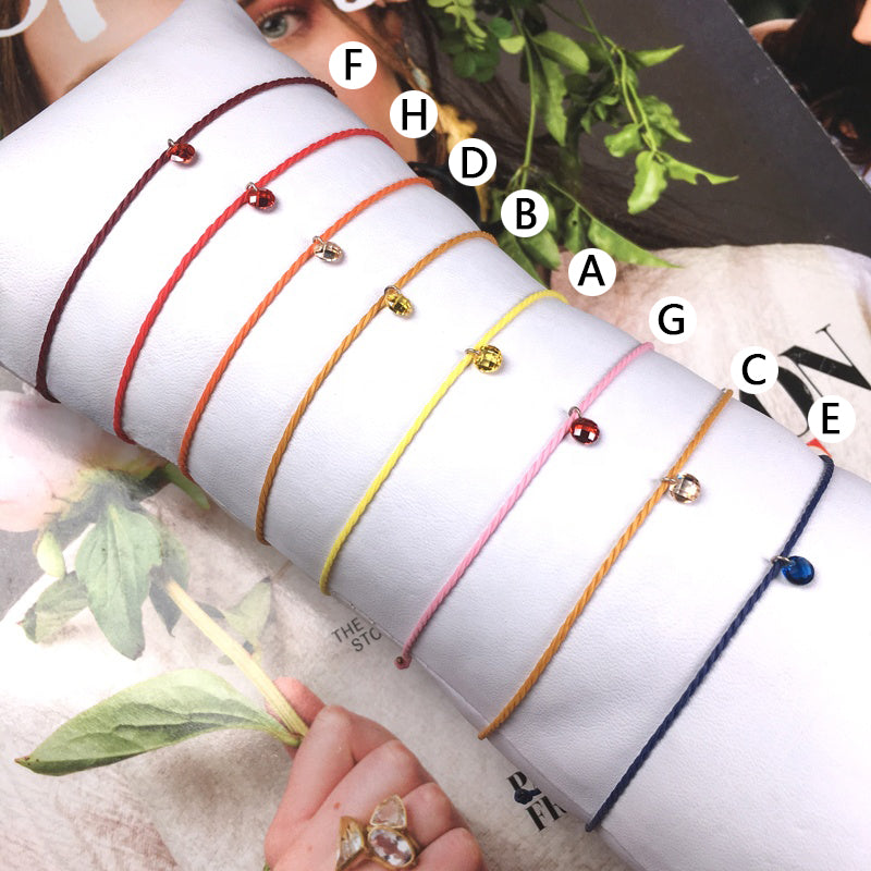 Simple Newly Design Price Gift Handmade Adjustable 925 Sterling Silver CZ Diamond Zirconia Charm Bracelet