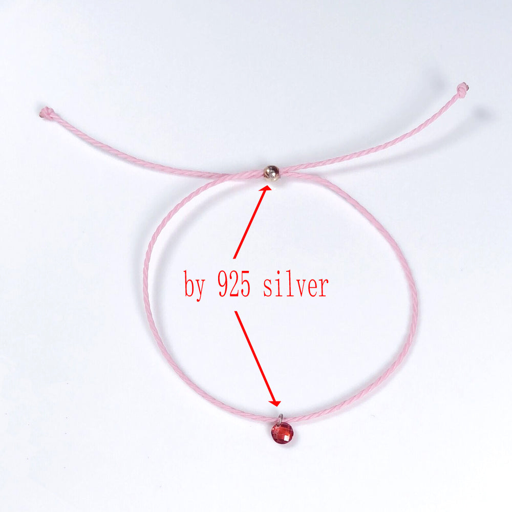 Simple Newly Design Price Gift Handmade Adjustable 925 Sterling Silver CZ Diamond Zirconia Charm Bracelet