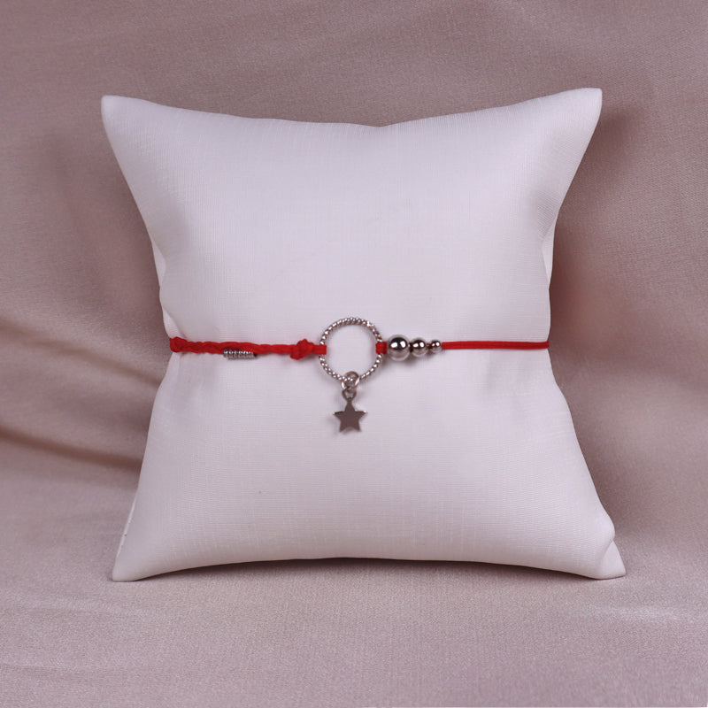 OEM Custom Spring Trendy Women Charms Jewelry 925 Sterling Silver Woven Cutton Handmade Bracelet