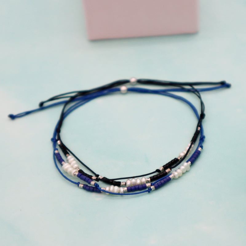 New Bulk Sale OEM Custom Handmade Adjustable Miyuki Beads With Fresh Water Pearl 925 Sterling Silver Finding Woven Bracelet