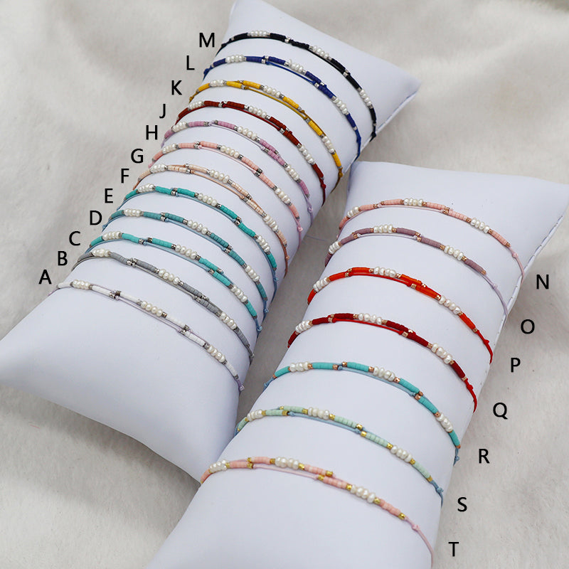 New Bulk Sale OEM Custom Handmade Adjustable Miyuki Beads With Fresh Water Pearl 925 Sterling Silver Finding Woven Bracelet