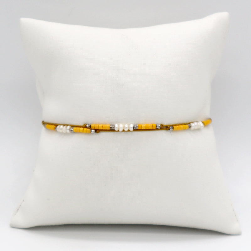 New Bulk Sale OEM Custom Handmade Adjustable Miyuki Beads With Fresh Water Pearl 925 Sterling Silver Finding Woven Bracelet