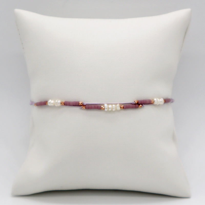 New Bulk Sale OEM Custom Handmade Adjustable Miyuki Beads With Fresh Water Pearl 925 Sterling Silver Finding Woven Bracelet