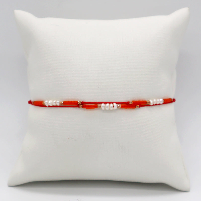 New Bulk Sale OEM Custom Handmade Adjustable Miyuki Beads With Fresh Water Pearl 925 Sterling Silver Finding Woven Bracelet