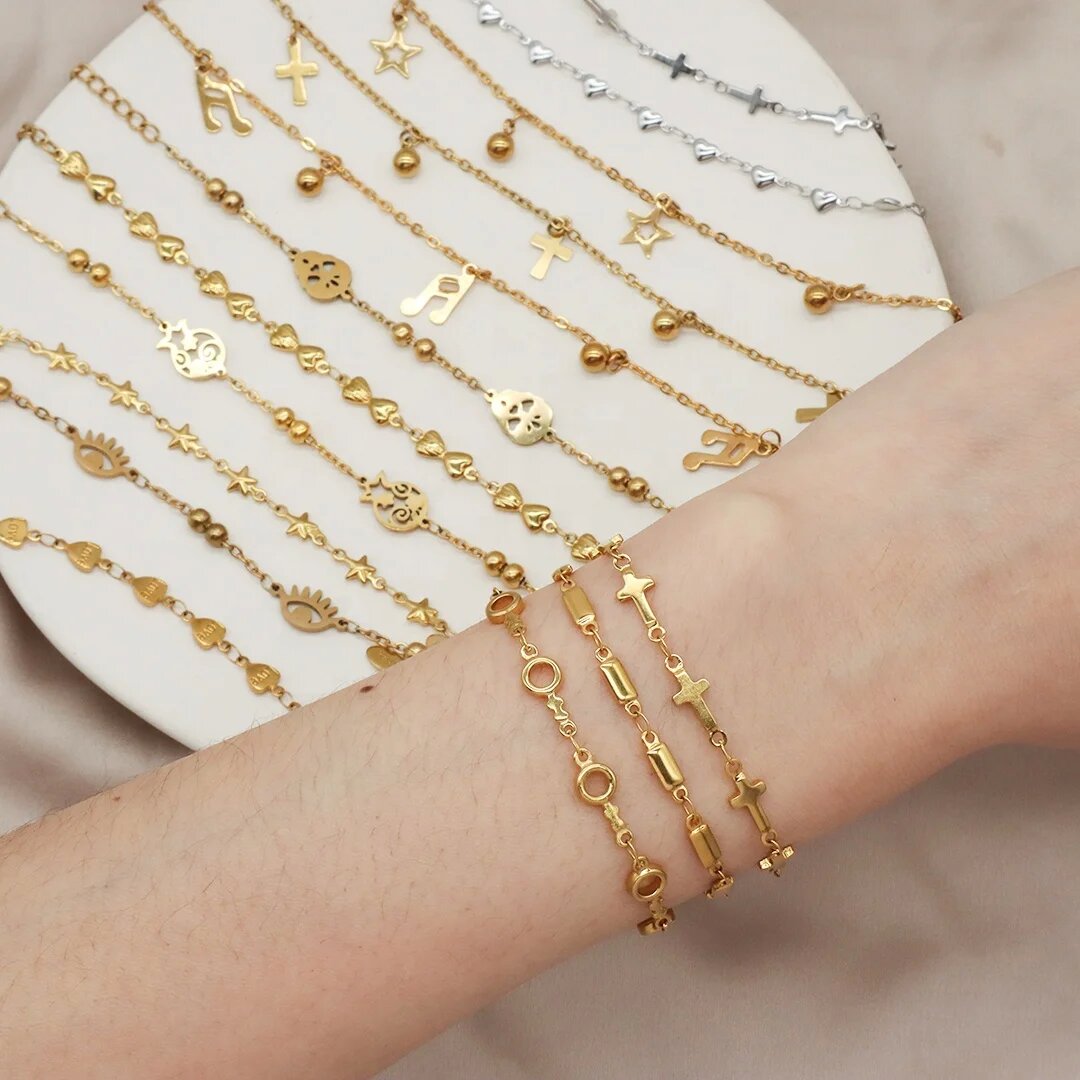 Handmade Customizable stainless steel bracelet