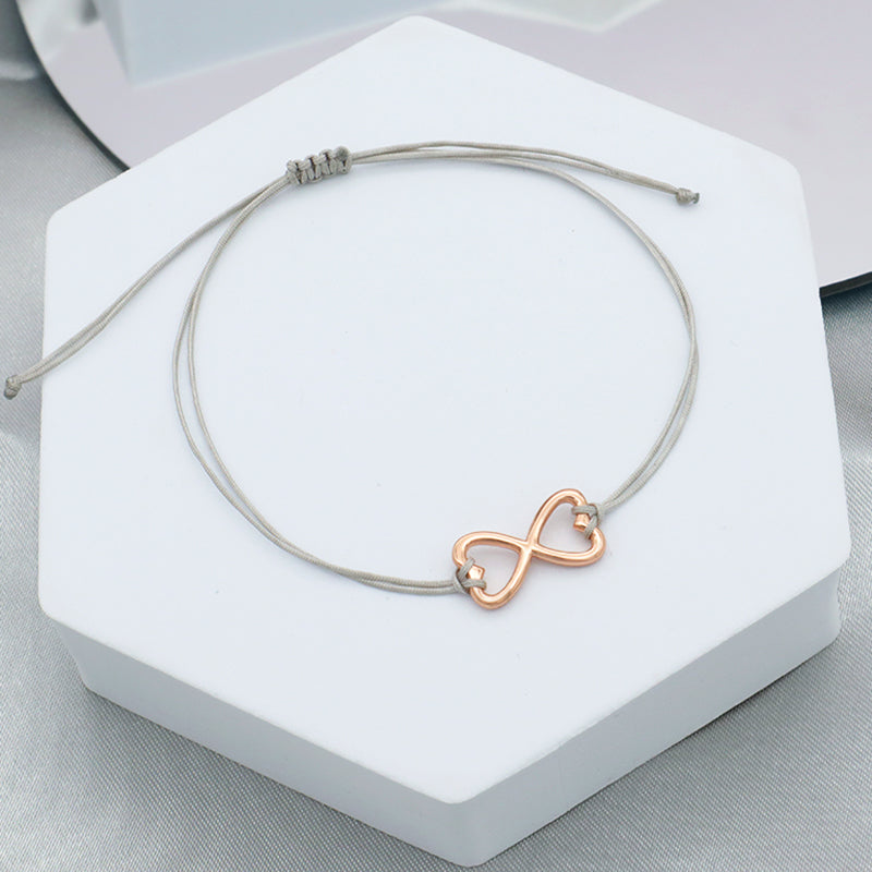 Custom Trendy Woman Girl Jewelry Rose-gold Plating Star Plane Circle Bear Adjustable 925 Sterling Silver Small Charms  Bracelets