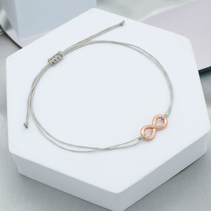 Custom Trendy Woman Girl Jewelry Rose-gold Plating Star Plane Circle Bear Adjustable 925 Sterling Silver Small Charms  Bracelets