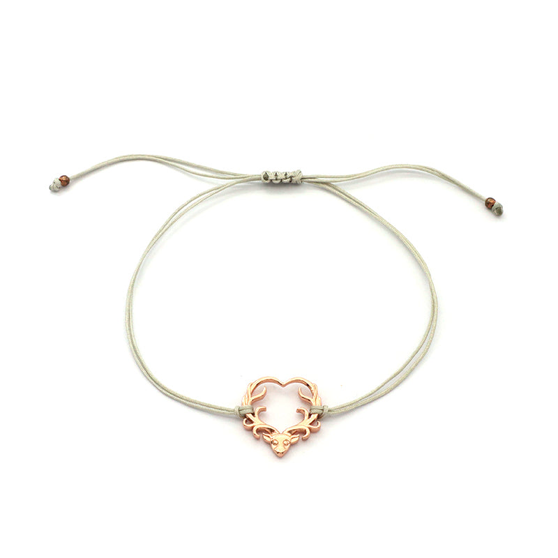 Custom Trendy Woman Girl Jewelry Rose-gold Plating Star Plane Circle Bear Adjustable 925 Sterling Silver Small Charms  Bracelets