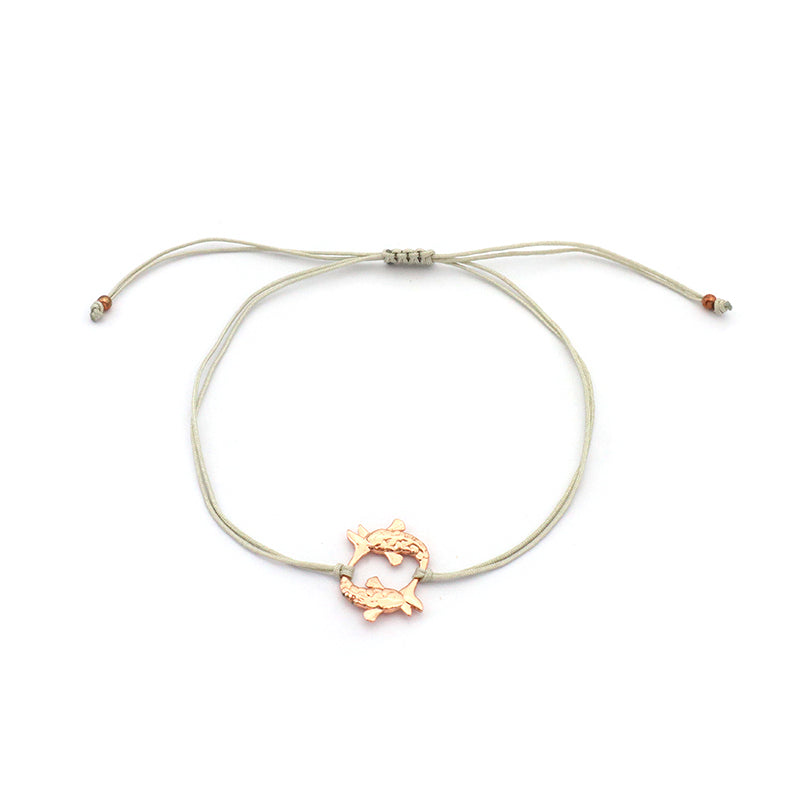Custom Trendy Woman Girl Jewelry Rose-gold Plating Star Plane Circle Bear Adjustable 925 Sterling Silver Small Charms  Bracelets