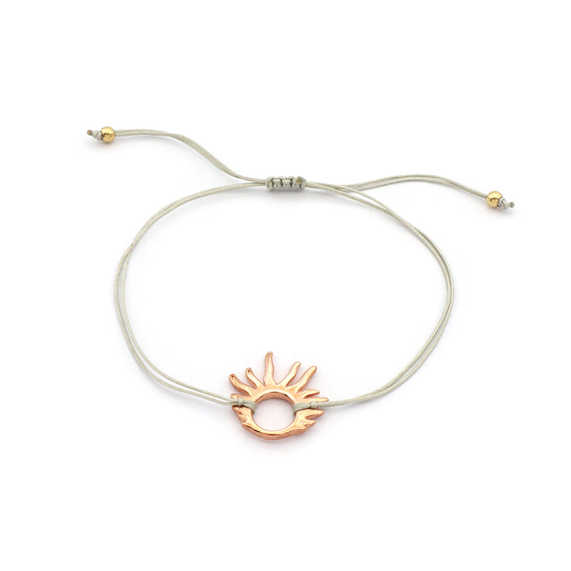 Custom Trendy Woman Girl Jewelry Rose-gold Plating Star Plane Circle Bear Adjustable 925 Sterling Silver Small Charms  Bracelets