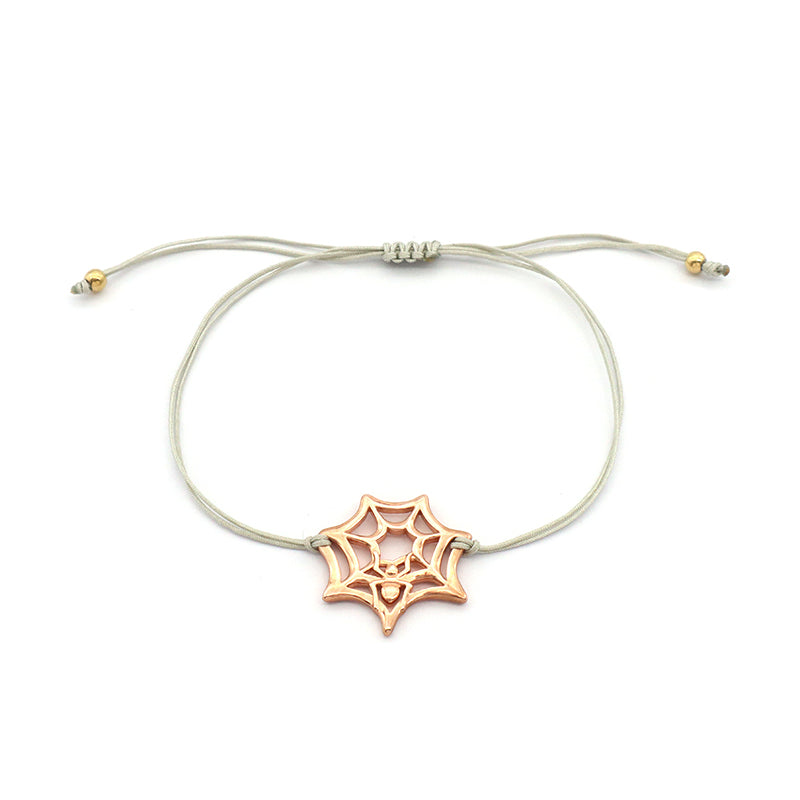 Custom Trendy Woman Girl Jewelry Rose-gold Plating Star Plane Circle Bear Adjustable 925 Sterling Silver Small Charms  Bracelets