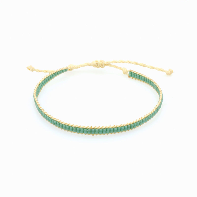Oem Custom Handmade Fashion Wax Wire Adjust Thread Miyuki Beads Bracelet