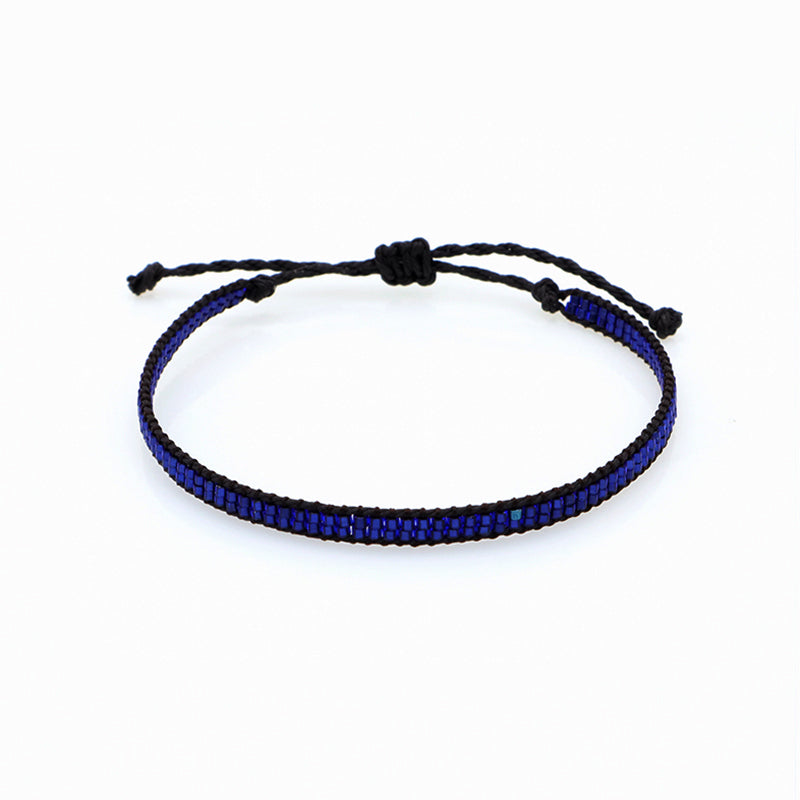 Oem Custom Handmade Fashion Wax Wire Adjust Thread Miyuki Beads Bracelet
