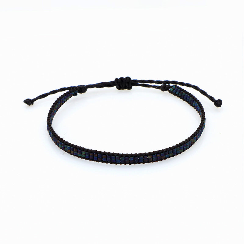 Oem Custom Handmade Fashion Wax Wire Adjust Thread Miyuki Beads Bracelet