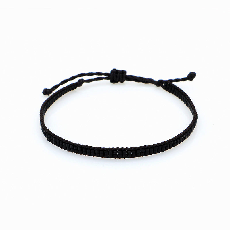 Oem Custom Handmade Fashion Wax Wire Adjust Thread Miyuki Beads Bracelet