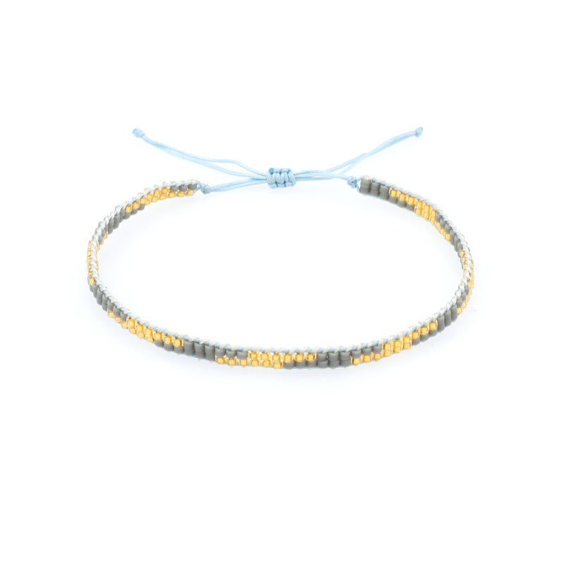 Custom High Quality Handmade Fashion Girl Woman Jewelry Adjust Cotton Wire Thread Miyuki Beads Bracelet