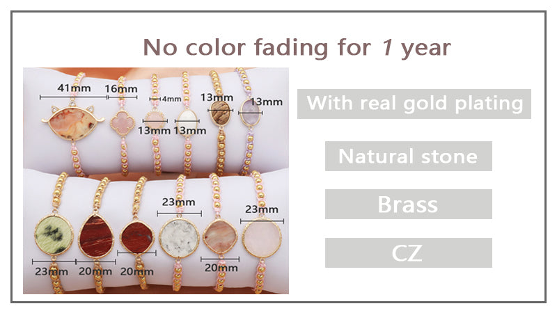 Handmade Natural Stone Bracelet Necklace Valentine Day Gift set Jewelry Wholesale OEM Customized Factory Manufacture Jewelry Set