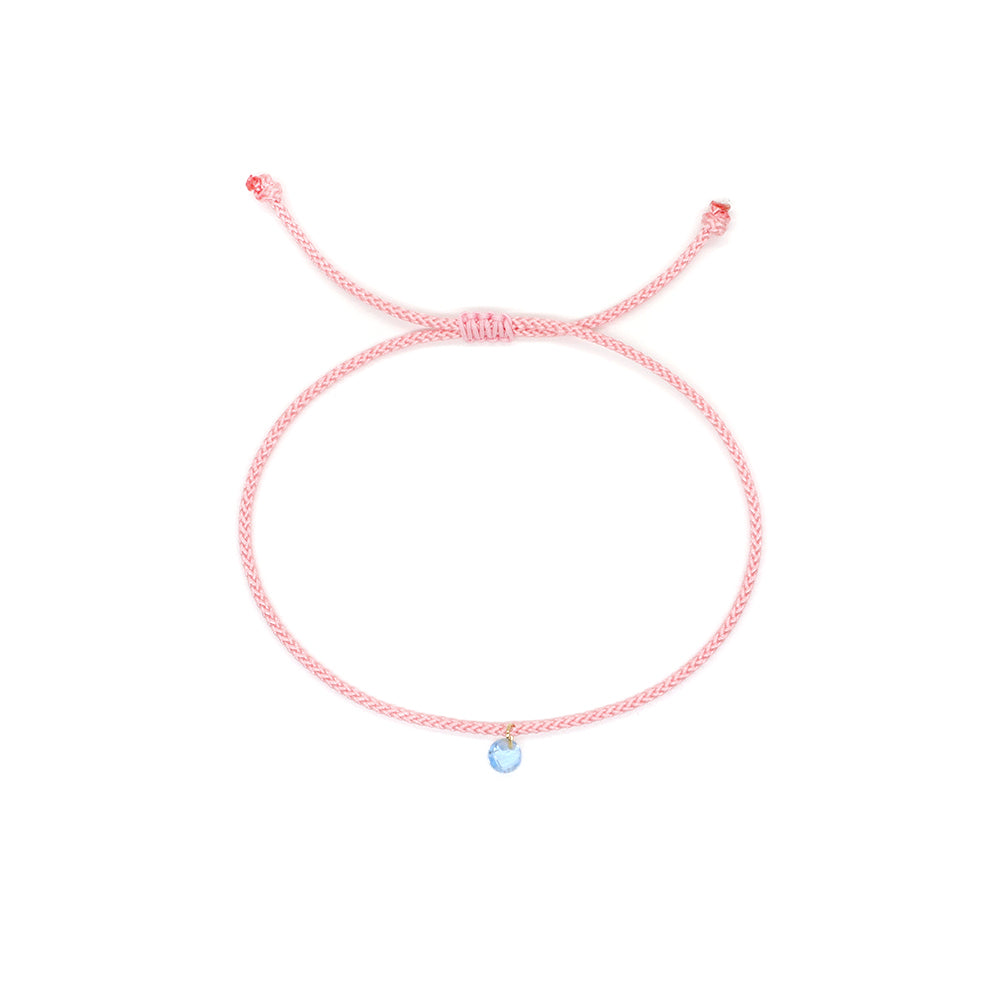 OEM Manufacture Custom Factory Gift Handmade Braided Rope Adjustable 925 silver sterling CZ Charm Bracelet For Teen Girl Women