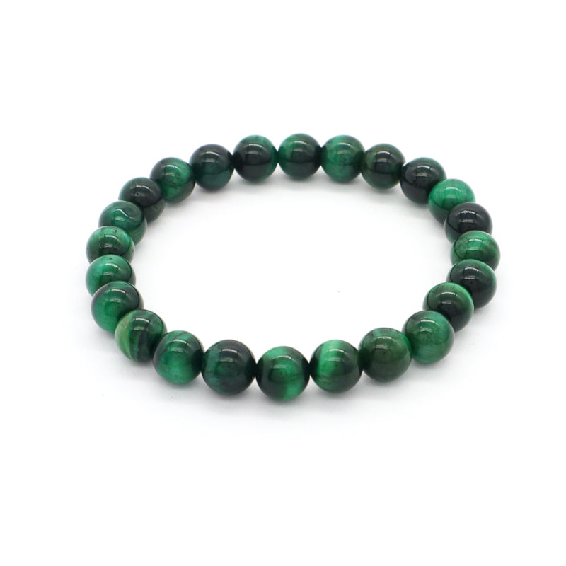 OEM Factory Customized Wholesale Fashion Women Men Jewelry Healing Elastic Handmade Gift 8mm Jade Beads Natural Stone Bracelet