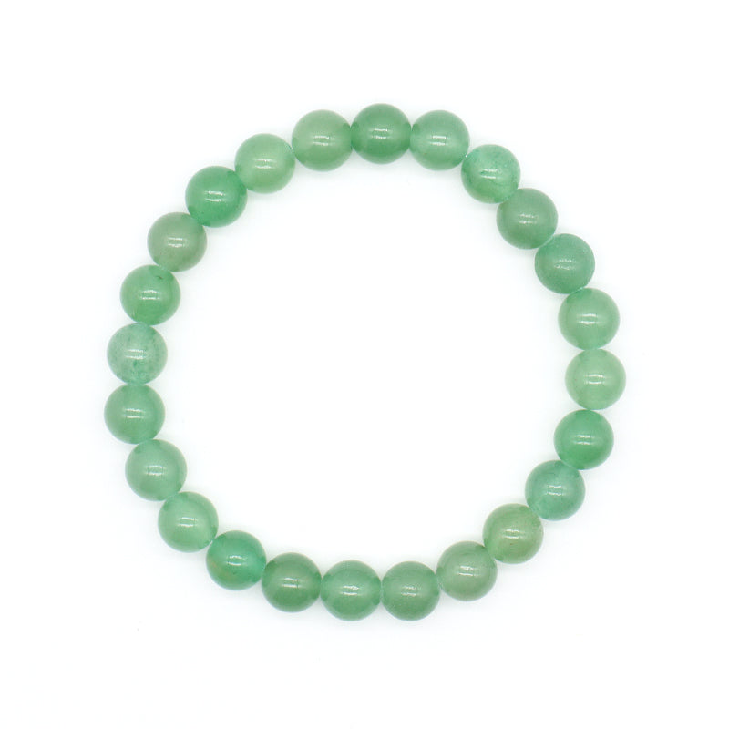 OEM Factory Customized Wholesale Fashion Women Men Jewelry Healing Elastic Handmade Gift 8mm Jade Beads Natural Stone Bracelet