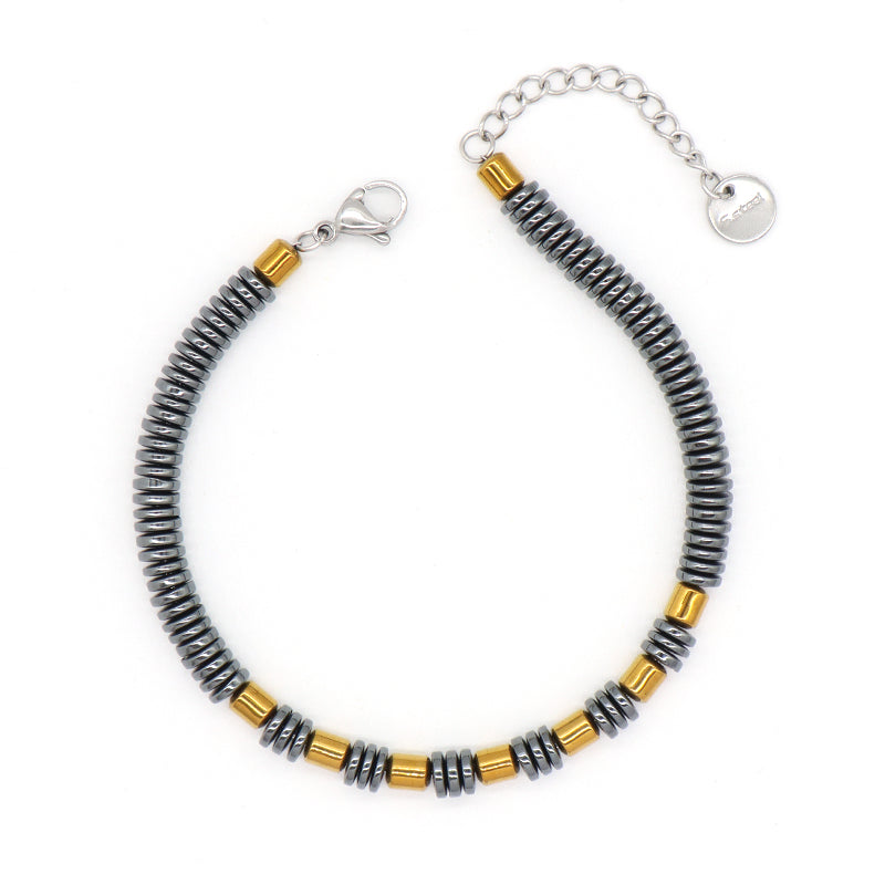 New Arrival Manufacture Wholesale Customized China Factory Fashionable Jewelry Gift Women Gold Beads Charm Adjustable Stainless Steel Bracelet Bangle