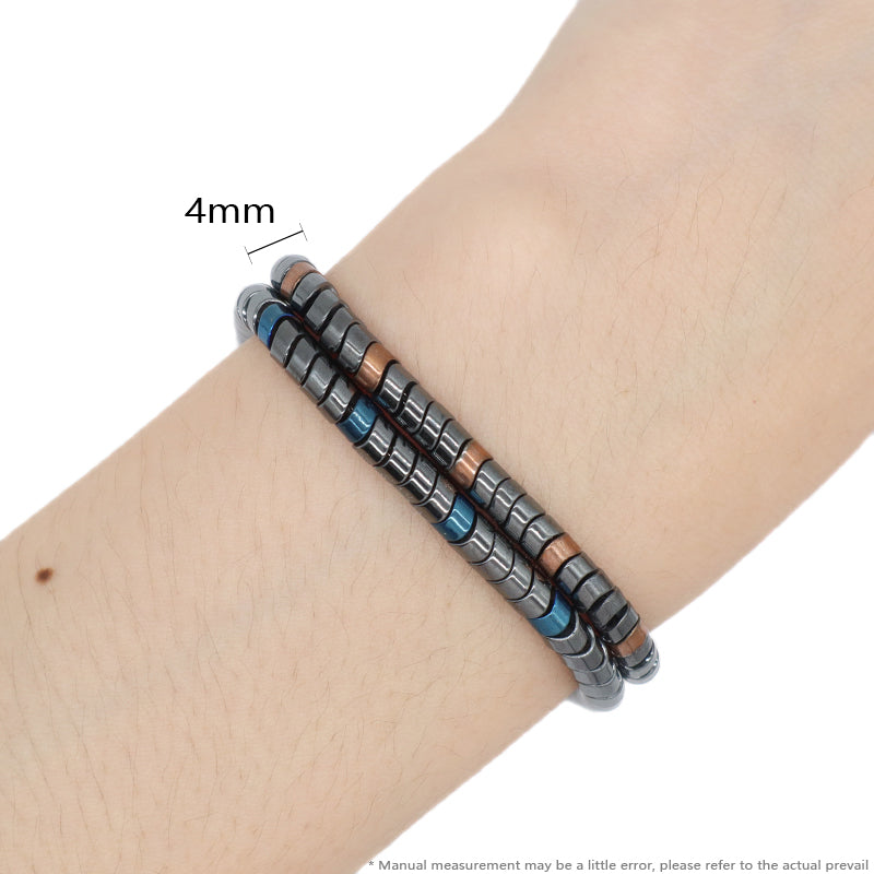 Custom China Factory Fashionable Manufacture Wholesale Jewelry Gift Bangle Women Adjustable Blue Gold Beads Charm Stainless Steel Bracelet