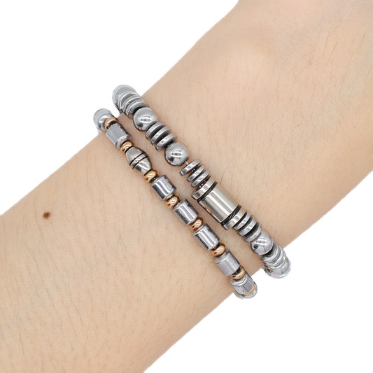 Newest Customized Wholesale China Factory Fashionable Manufacture Jewelry Gift Bangle Women Adjustable Gold Plated Beads Charm Stainless Steel Bracelet