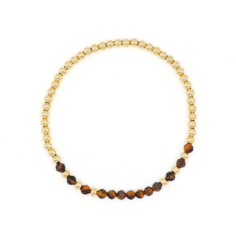 Wholesale Handmade OEM Custom Gemstone Elastic Energy Yoga Bracelet Jewelry 3mm Healing Natural Stone Beaded Bracelet For Women