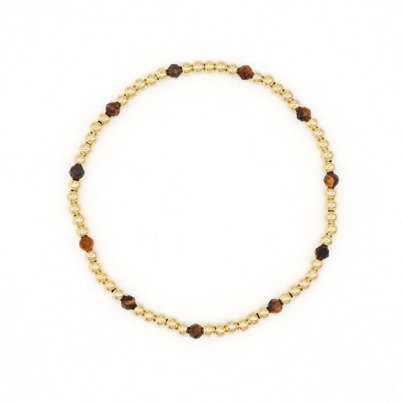 Wholesale Handmade OEM Custom Gemstone Elastic Energy Yoga Bracelet Jewelry 3mm Healing Natural Stone Beaded Bracelet For Women