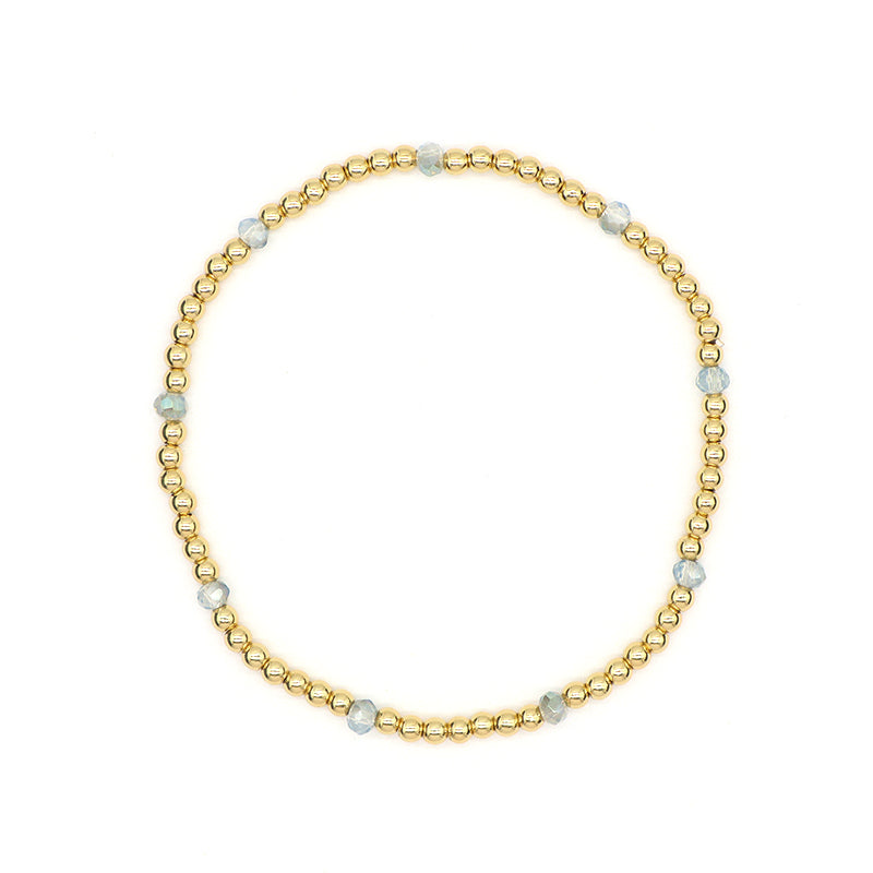 Wholesale Handmade OEM Custom Gemstone Elastic Energy Bracelet Jewelry 3mm Healing Natural Stone Beaded Bracelet For Women