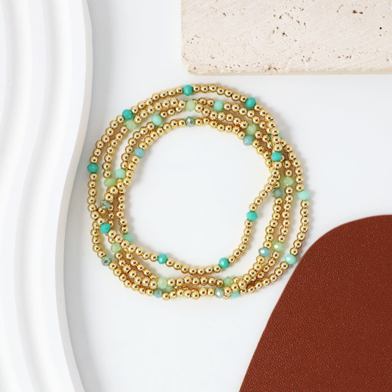 OEM Custom Wholesale Handmade Gemstone Elastic Energy Yoga Bracelet Jewelry 3mm Healing Natural Stone Beaded Bracelet For Women