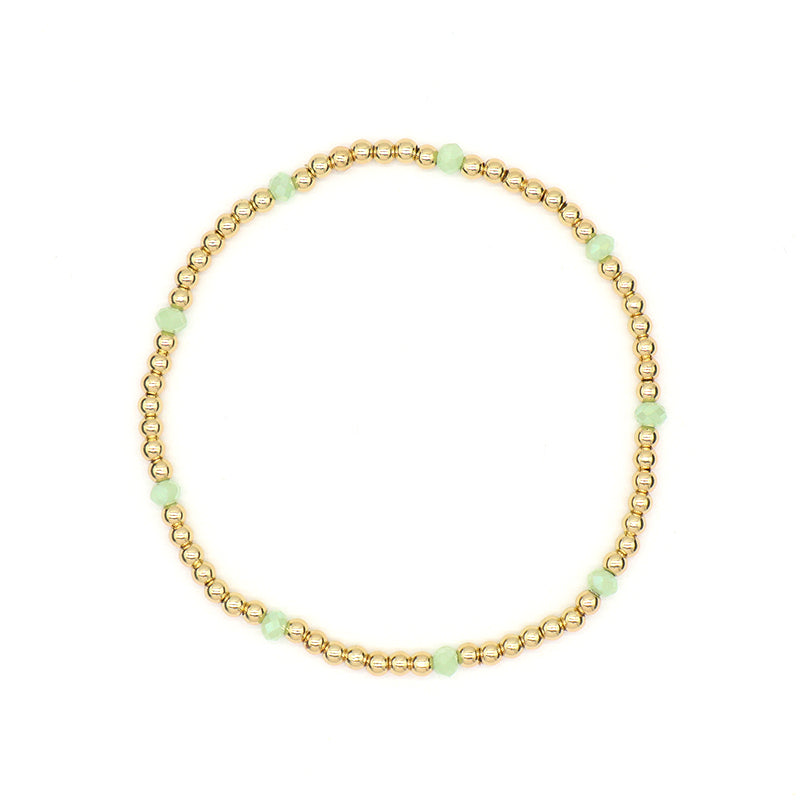 OEM Custom Wholesale Handmade Gemstone Elastic Energy Yoga Bracelet Jewelry 3mm Healing Natural Stone Beaded Bracelet For Women