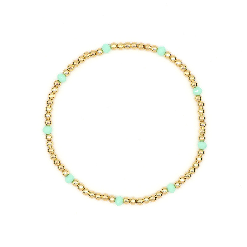 OEM Custom Wholesale Handmade Gemstone Elastic Energy Yoga Bracelet Jewelry 3mm Healing Natural Stone Beaded Bracelet For Women