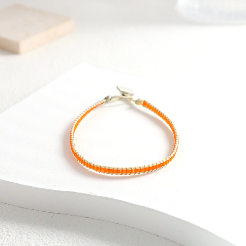 Handmade Custom Wholesale Miyuki Bracelet Jewelry 925 Sterling Silver Clasp Adjustable Woven Miyuki Bead Bracelet For Girl Women