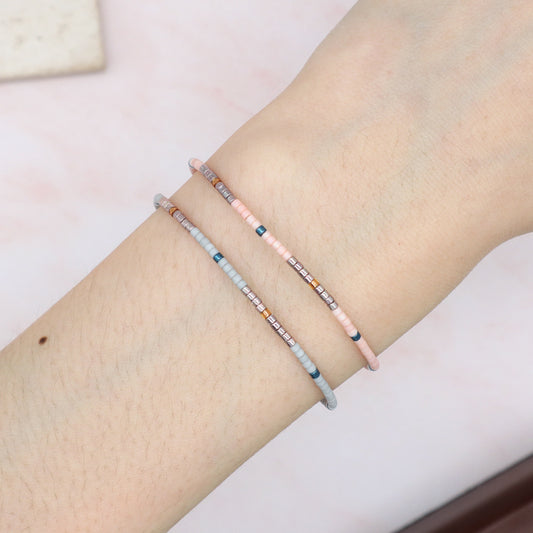 Custom Handmade China Factory Trendy Women Jewelry Manufacture Adjustable Braided Woven Macrame Miyuki Beads Bracelet For Gift