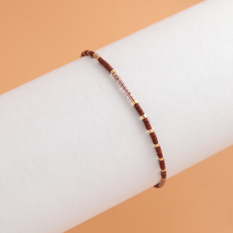 Wholesale Custom Fashion Jewelry Fashionable Braided Woven Macrame Bracelet Women Handmade Adjustable Miyuki Beads Bracelet