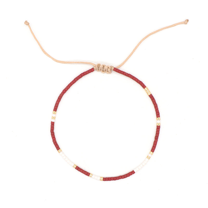 Hot Selling Customized Handmade Wholesale Fashionable Jewelry Adjustable Colorful Woven Braided Miyuki Beads Macrame Bracelet