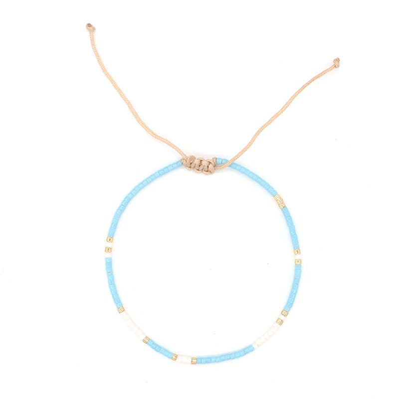 Hot Selling Customized Handmade Wholesale Fashionable Jewelry Adjustable Colorful Woven Braided Miyuki Beads Macrame Bracelet