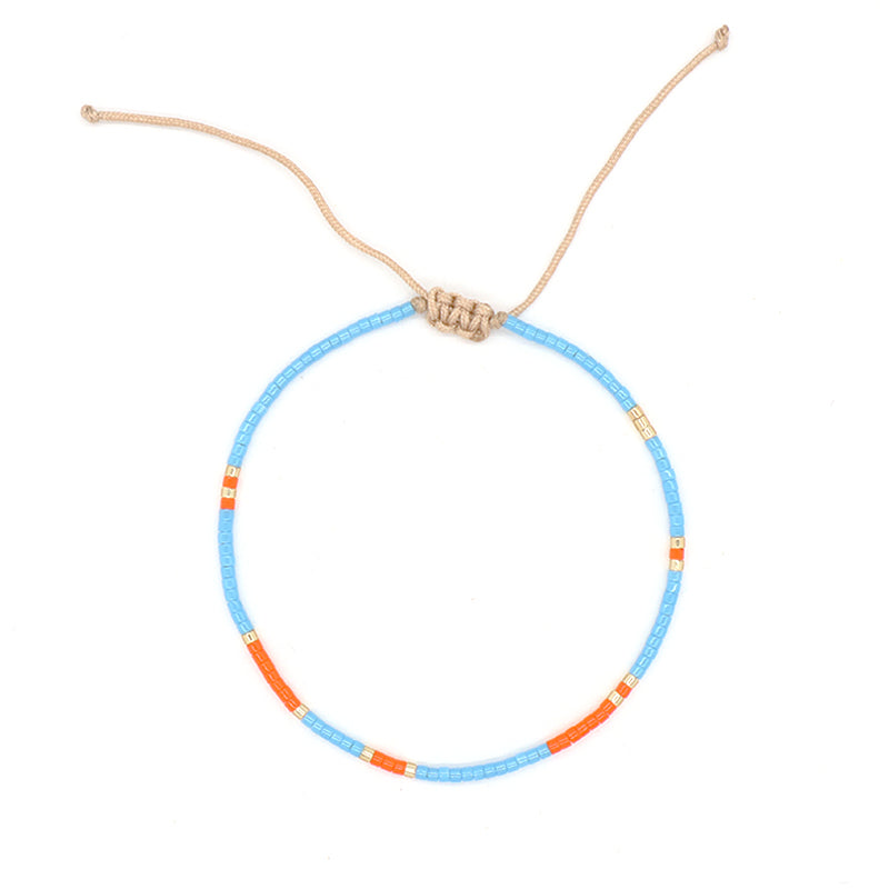 Hot Selling Customized Handmade Wholesale Fashionable Jewelry Adjustable Colorful Woven Braided Miyuki Beads Macrame Bracelet