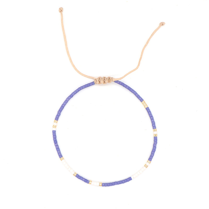 Hot Selling Customized Handmade Wholesale Fashionable Jewelry Adjustable Colorful Woven Braided Miyuki Beads Macrame Bracelet