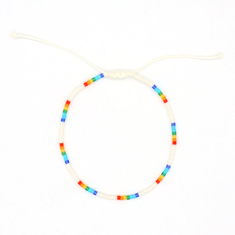 OEM Handmade Manufacture Custom China Factory Trendy Women Gift Jewelry Adjustable Braided Woven Macrame Miyuki Beads Bracelet