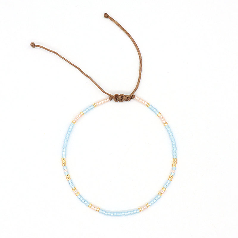 Handmade Customized Jewelry Fashion Design Wholesale OEM Factory Adjustable Braided Woven Macrame Miyuki Bracelet For Women