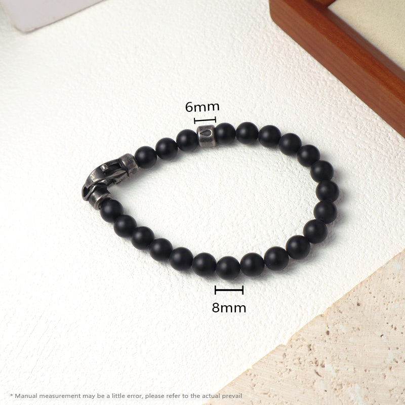 Adjustable Handmade Wholesale Custom Fashion Jewelry Stone Beads Natural Stone Woven Stainless Steel Bracelet For Men Women