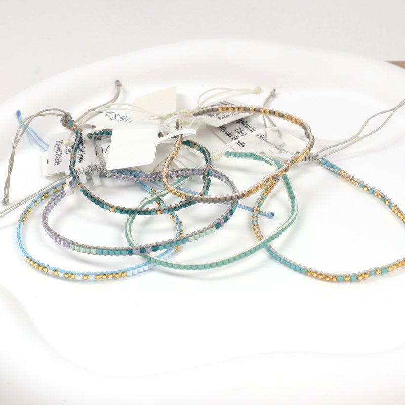 Adjustable Braided Woven Macrame Miyuki Beads Bracelet Jewelry Custom Factory Trendy Women Manufacture Handmade Miyuki Bracelet