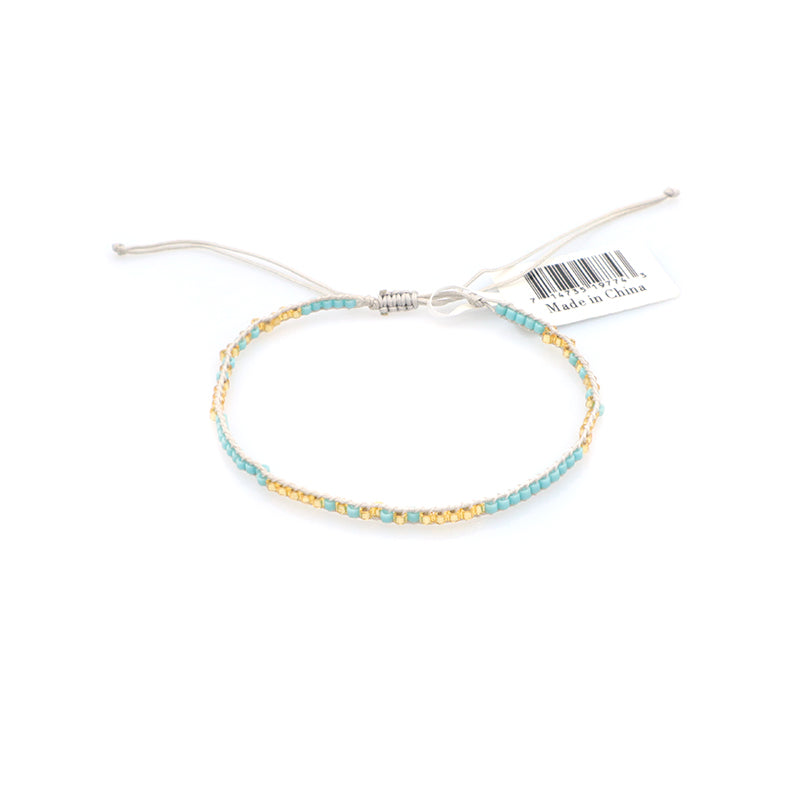 Adjustable Braided Woven Macrame Miyuki Beads Bracelet Jewelry Custom Factory Trendy Women Manufacture Handmade Miyuki Bracelet