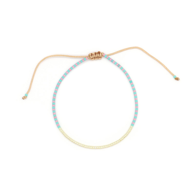 Fashion Design Customized Wholesale Handmade OEM Factory Adjustable Braided Woven Macrame Miyuki Bracelet For Women Jewelry