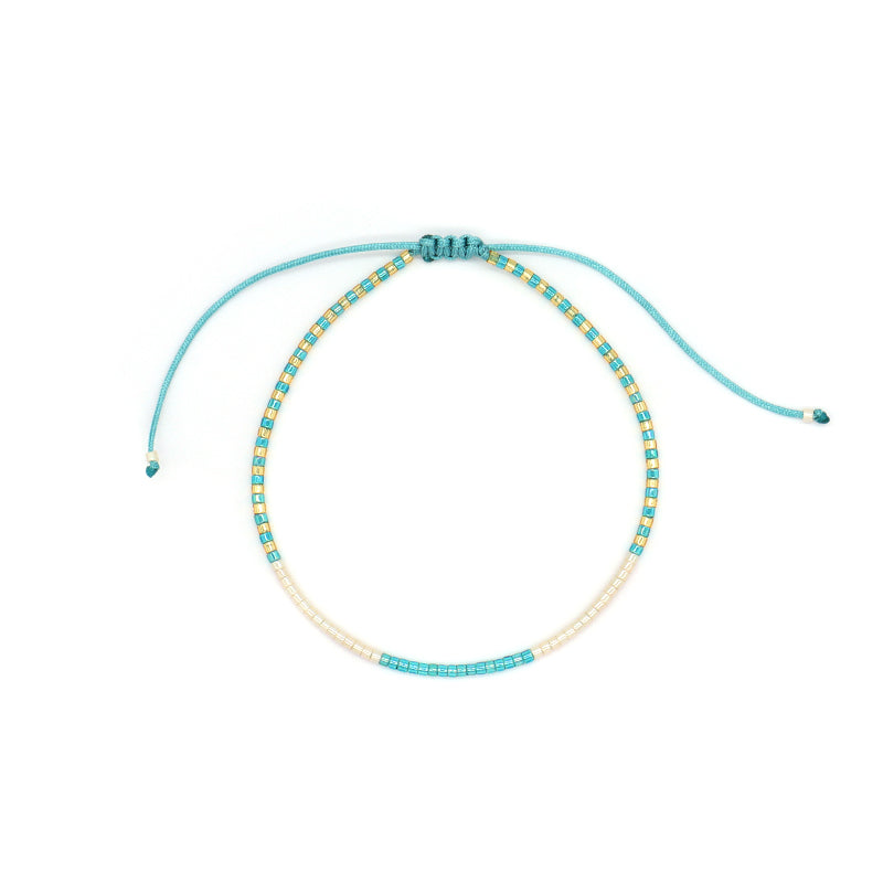 Fashion Design Customized Wholesale Handmade OEM Factory Adjustable Braided Woven Macrame Miyuki Bracelet For Women Jewelry