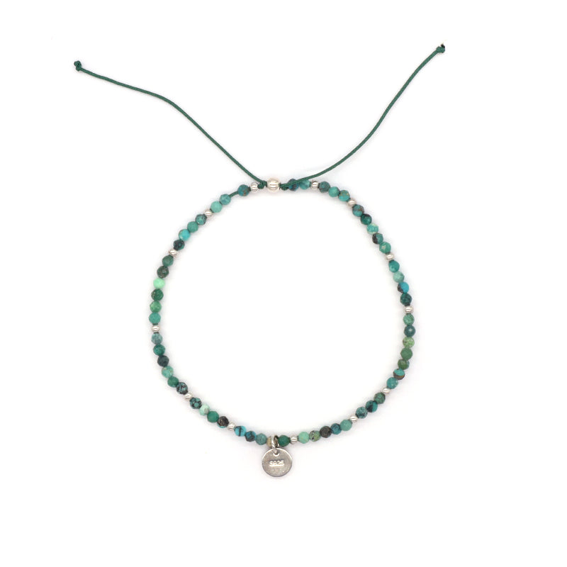 OEM Wholesale Custom Adjustable Handmade Women Energy 925 Sterling Silver Braided Woven Macrame Natural Stone Beads Bracelet