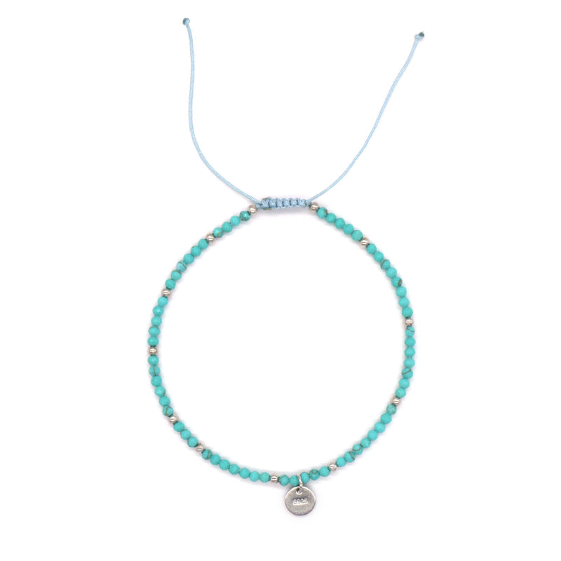 OEM Wholesale Custom Adjustable Handmade Women Energy 925 Sterling Silver Braided Woven Macrame Natural Stone Beads Bracelet
